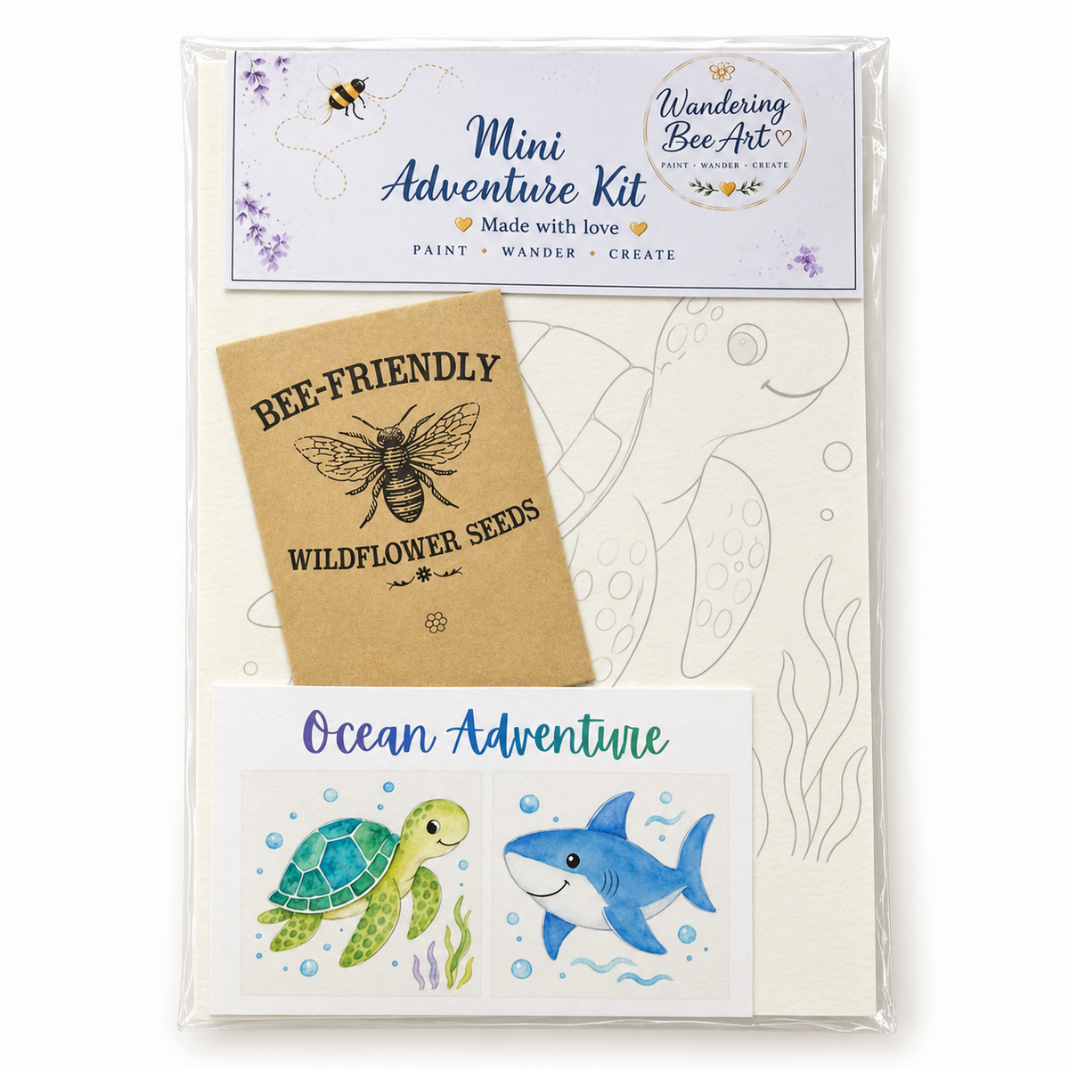 Mini Watercolor Adventure Kits -Ocean Adventure