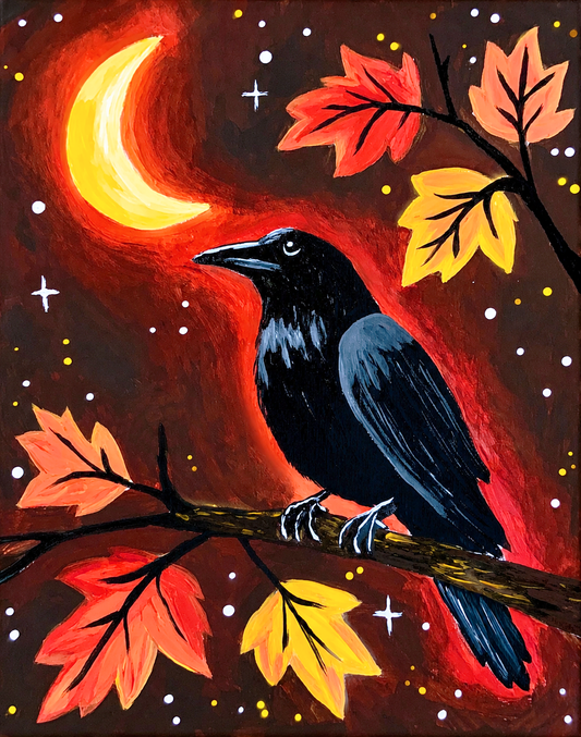 Acrylic Adventure  Kit - Moonlit Raven