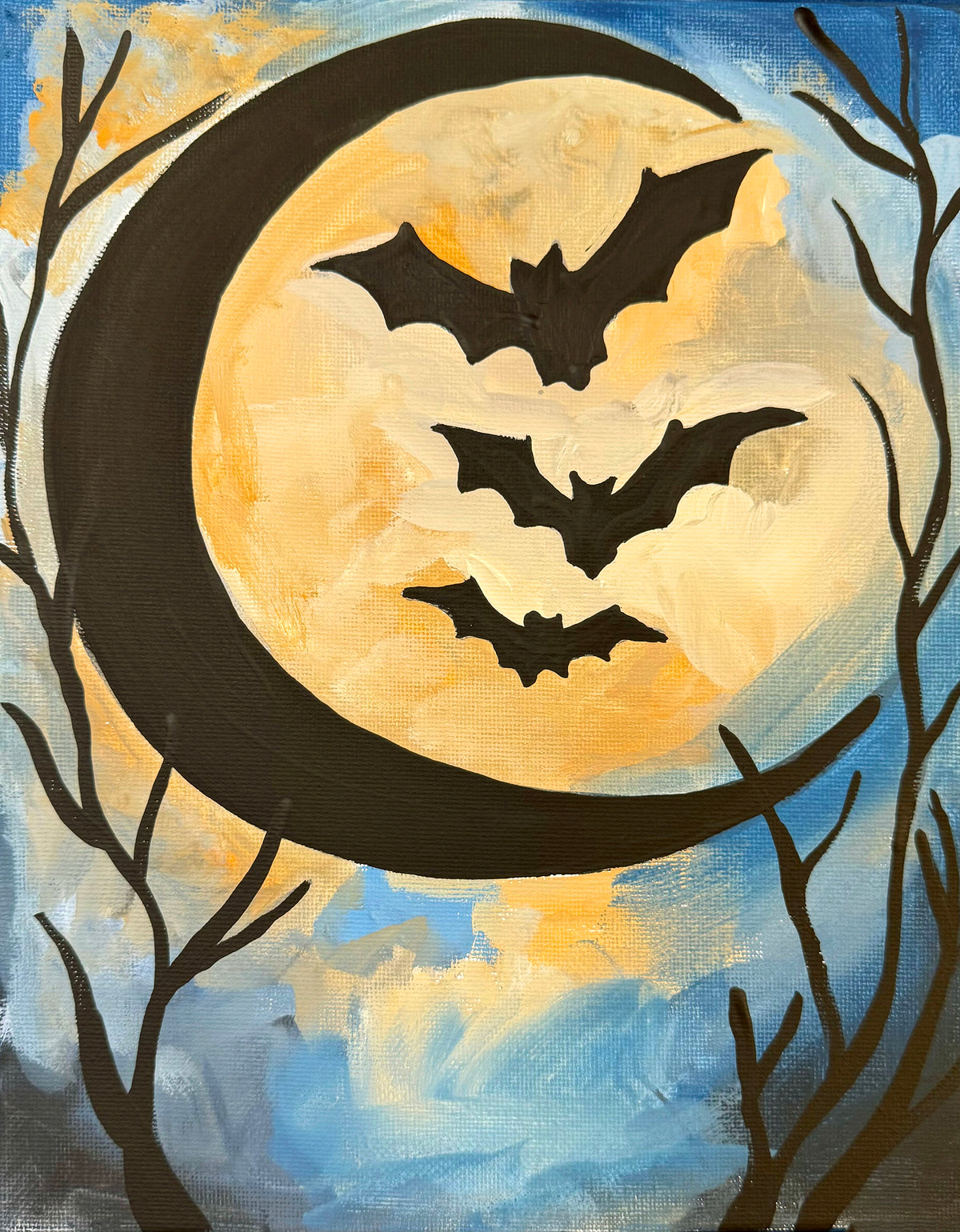 Acrylic Adventure  Kit - Moonlit Bats