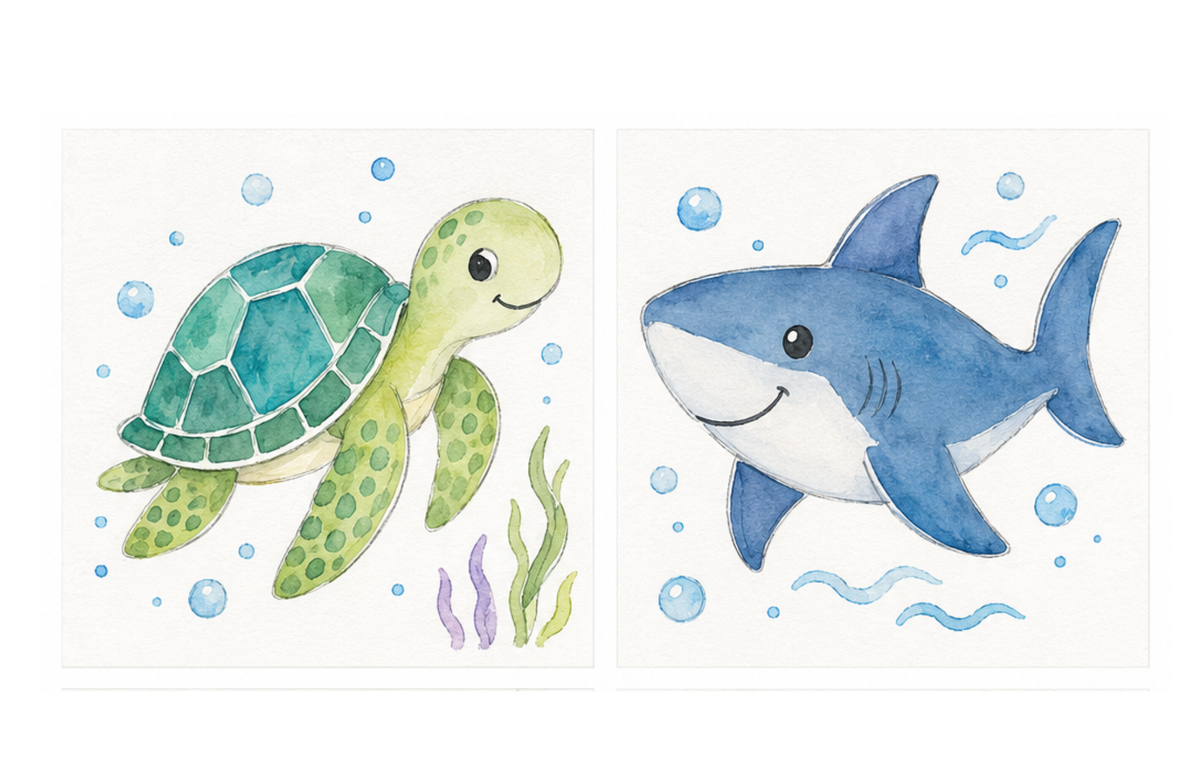 Mini Watercolor Adventure Kits -Ocean Adventure