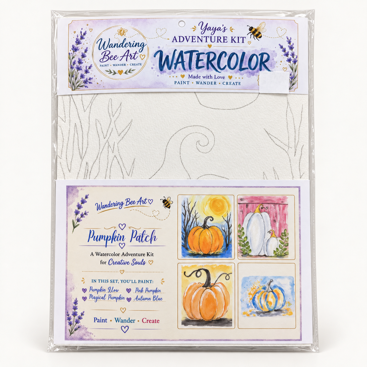 Watercolor Adventure Kits -Pumpkin Patch