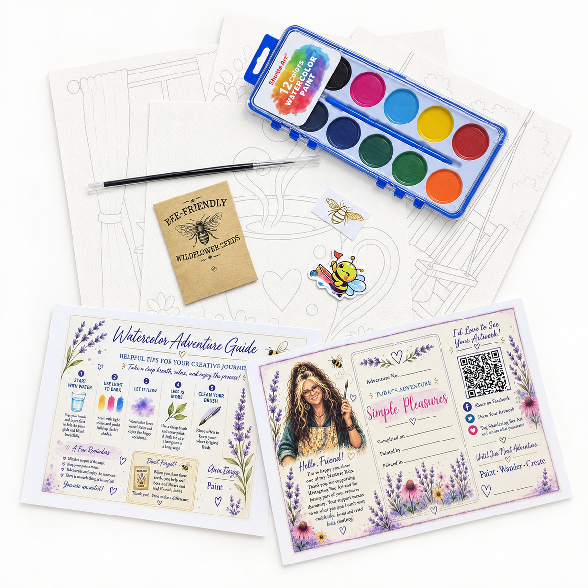 Watercolor Adventure Kits -Pumpkin Patch