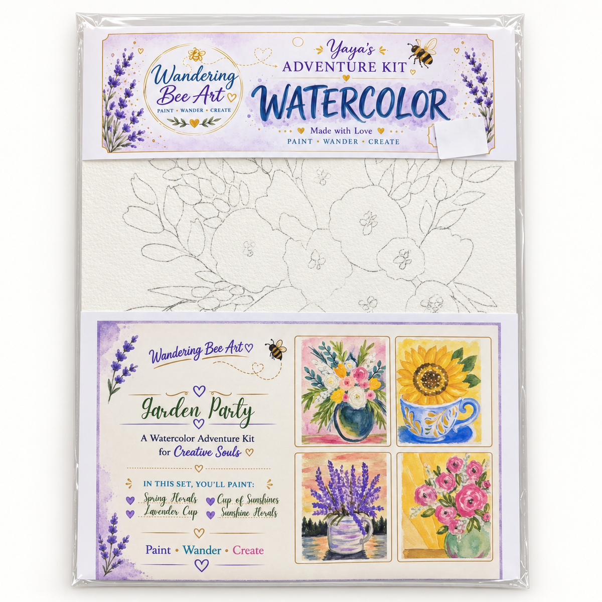 Watercolor Adventure Kits - Garden Party