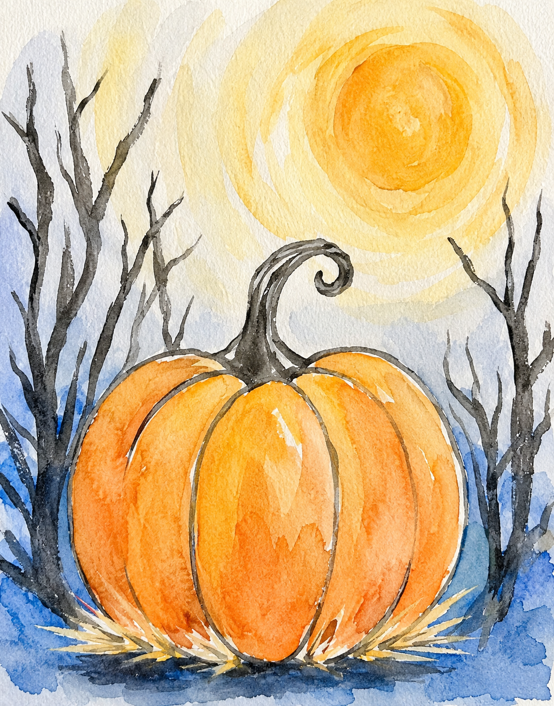 Watercolor Adventure Kits -Pumpkin Patch